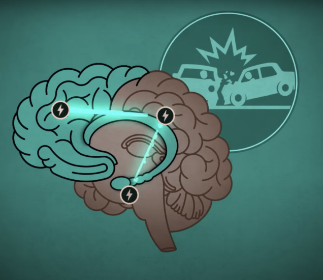 Illustration showing how EMDR therapy helps process trauma in the brain in Scottsdale AZ