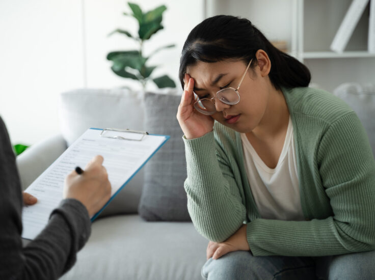 Anxiety therapy in Scottsdale AZ therapist supporting adult client with stress worry and emotional overwhelm at Pathways Counseling Services
