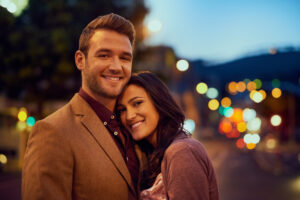 Couple showing affection during Gottman therapy in Scottsdale AZ improving communication at Pathways Counseling Services