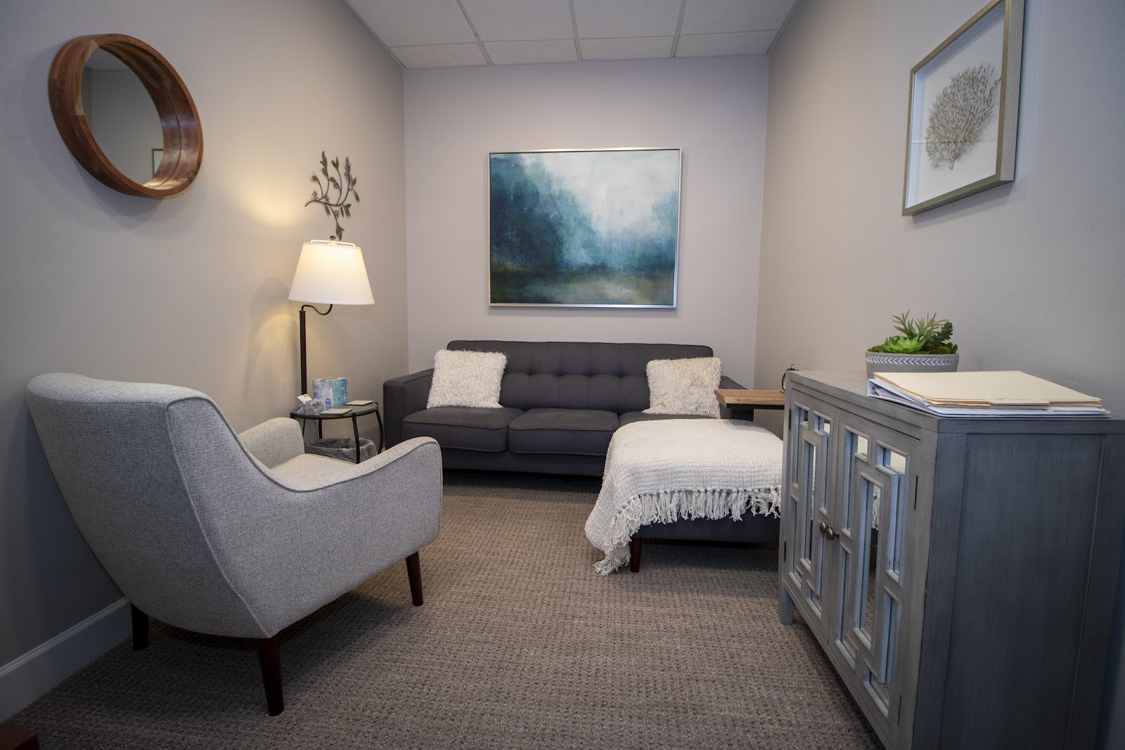 A counseling room at the Pathways office in Scottsdale